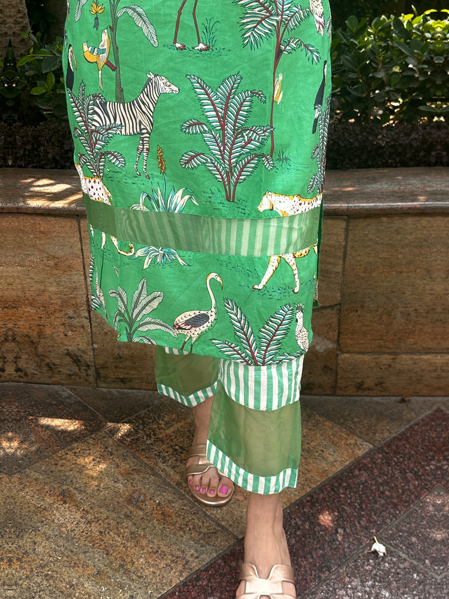 TROPICAL CORDSET GREEN